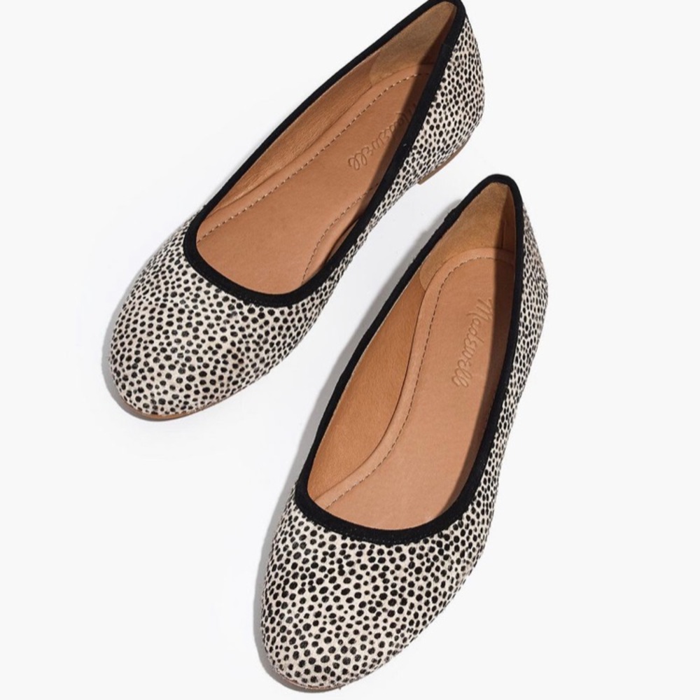 Madewell calf hair ballet Flats Size 8